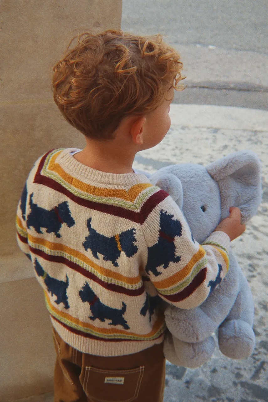 Konges Sløjd  sveter detský s vlnou BELOU KNIT SWEATER