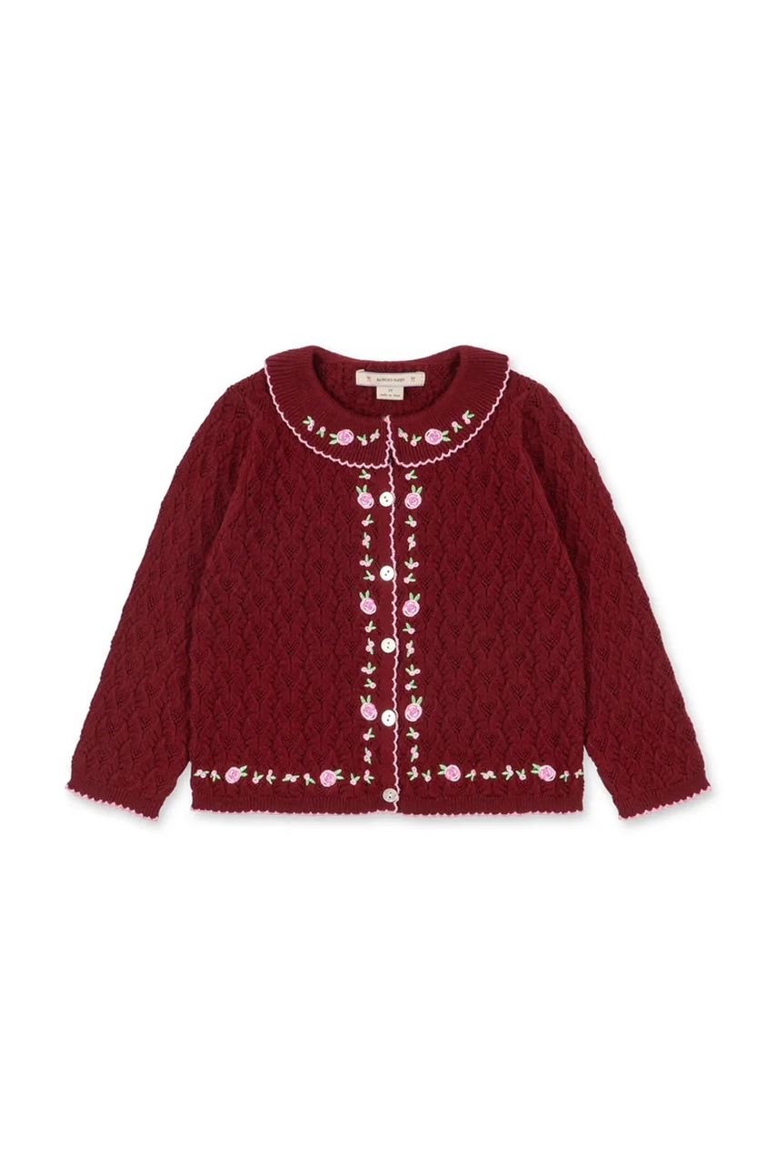 Konges Sløjd  жилетка за деца с памук ROSIER CARDIGAN