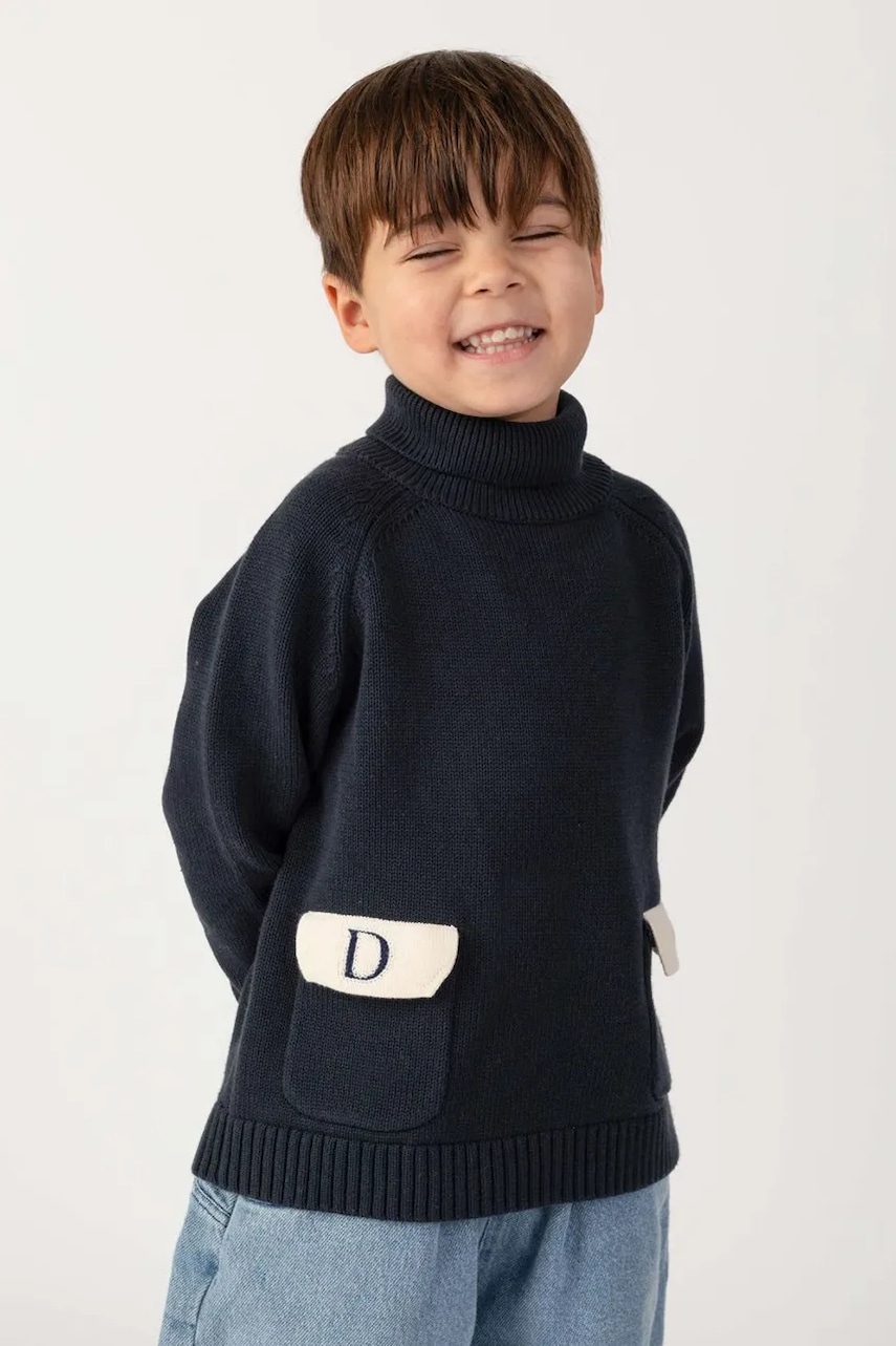 Donsje  pulover cu guler înalt pentru copii din bumbac Stenn Sweater