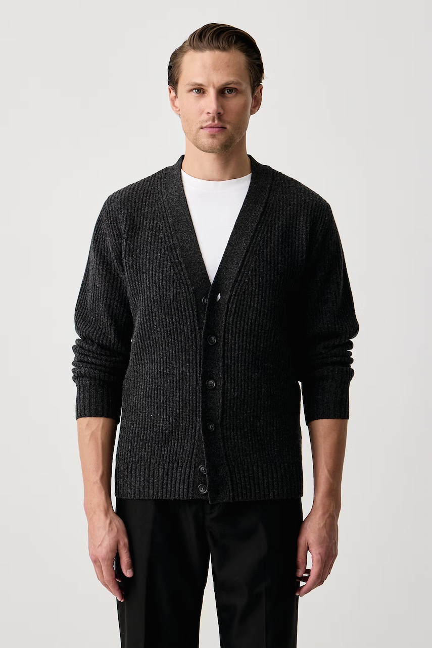 Eton cardigan pentru bărbați din lână