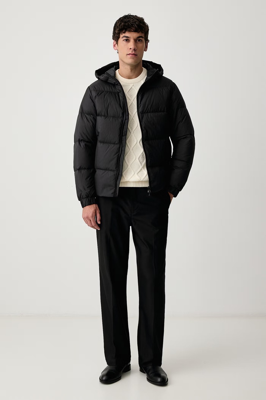U.S. Polo Assn.  пуловер мъжки от памук Heritage Aran Nep Knit Crew