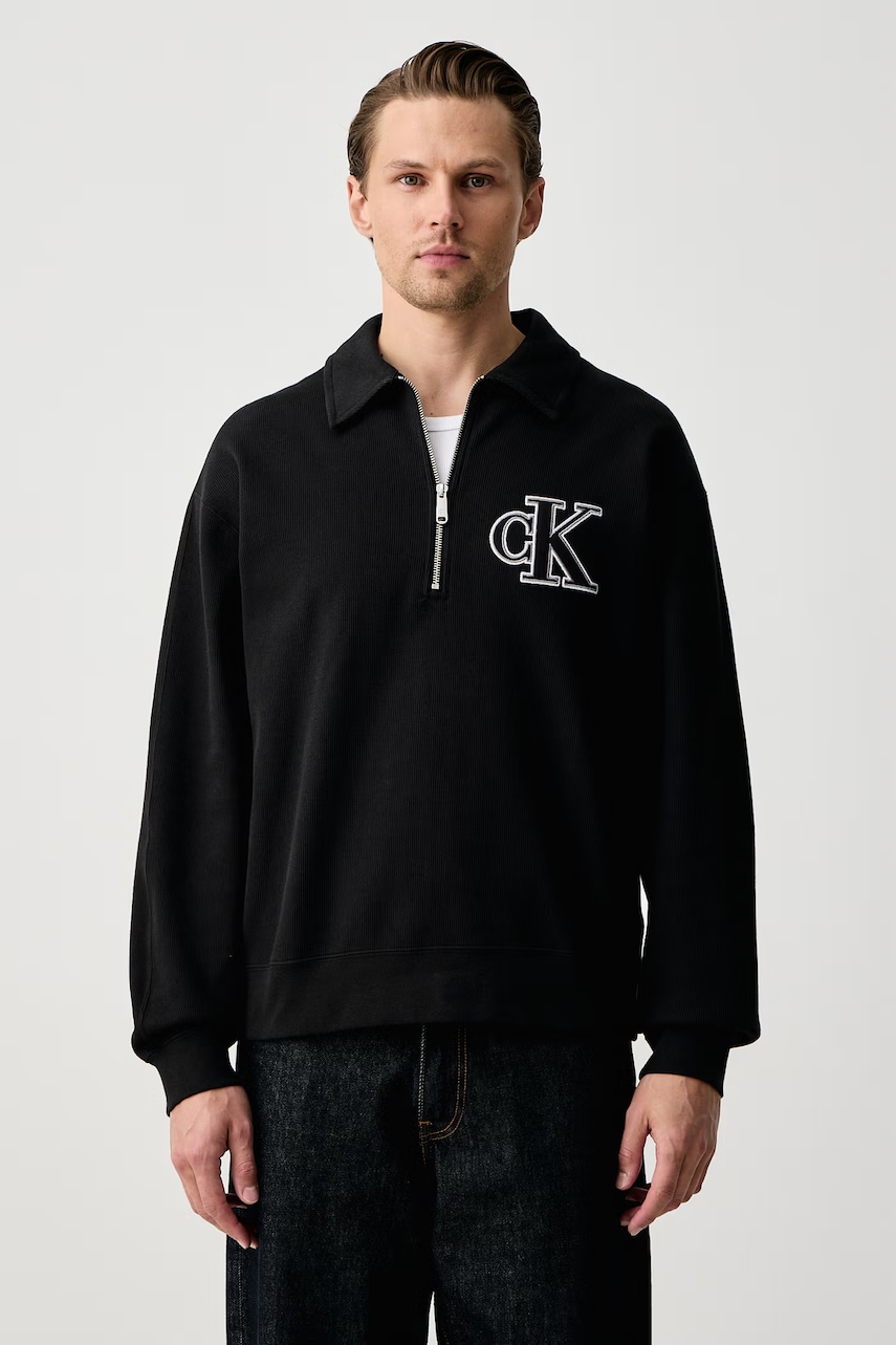 Calvin Klein Jeans hanorac pentru bărbați din bumbac cu elastan