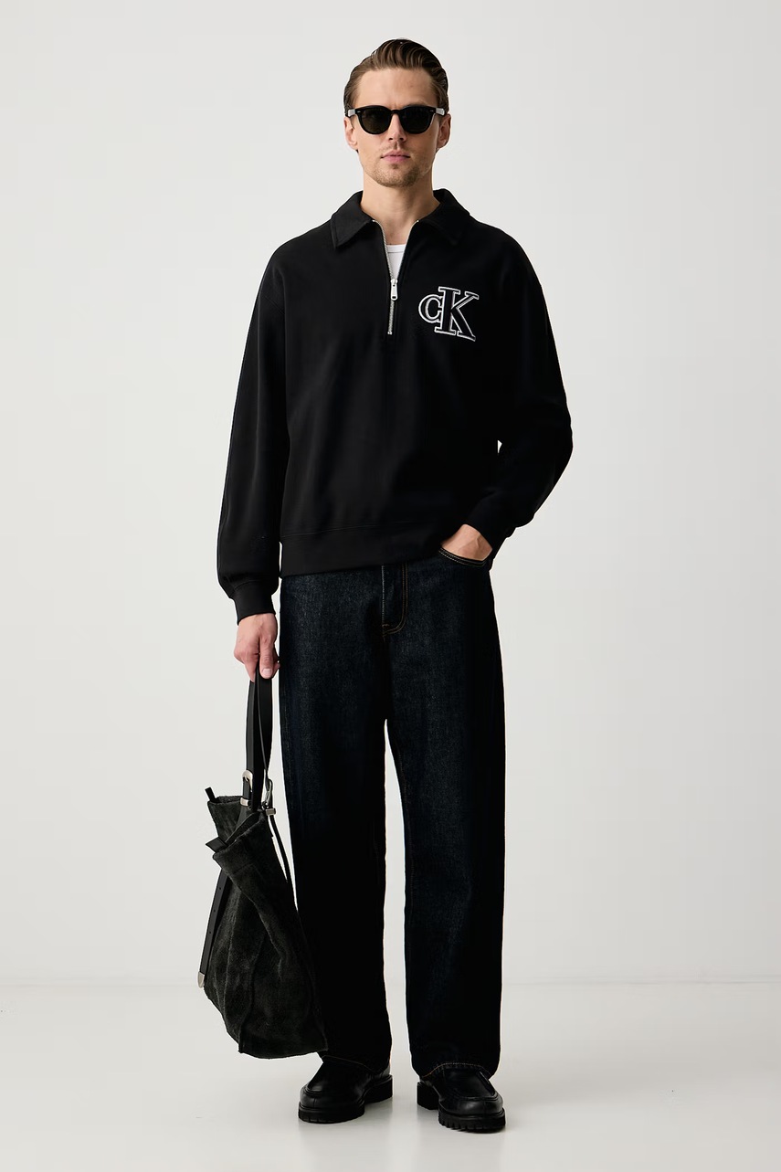 Calvin Klein Jeans  суичър мъжки от памук с еластан