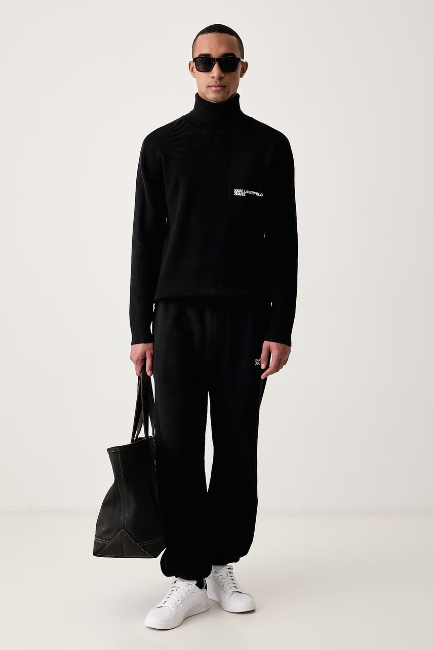 Karl Lagerfeld Jeans  пуловер мъжки с памук