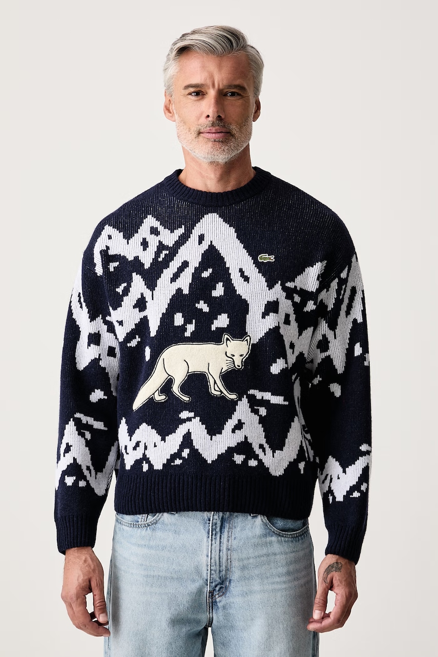 Lacoste pulover pentru bărbați cu lână