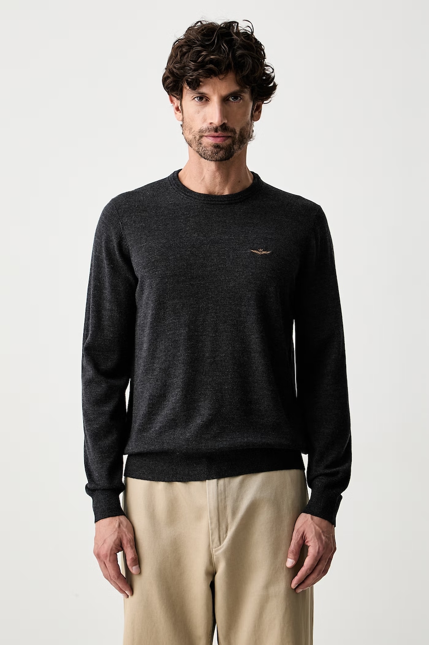 Aeronautica Militare sweter męski wełniany