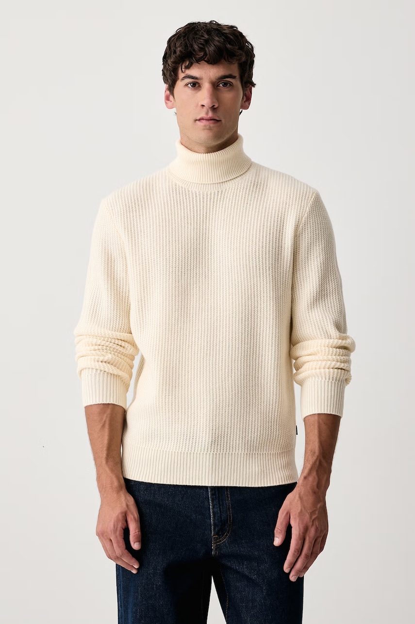 BOSS sweter męski wełniany H-Fioccolo