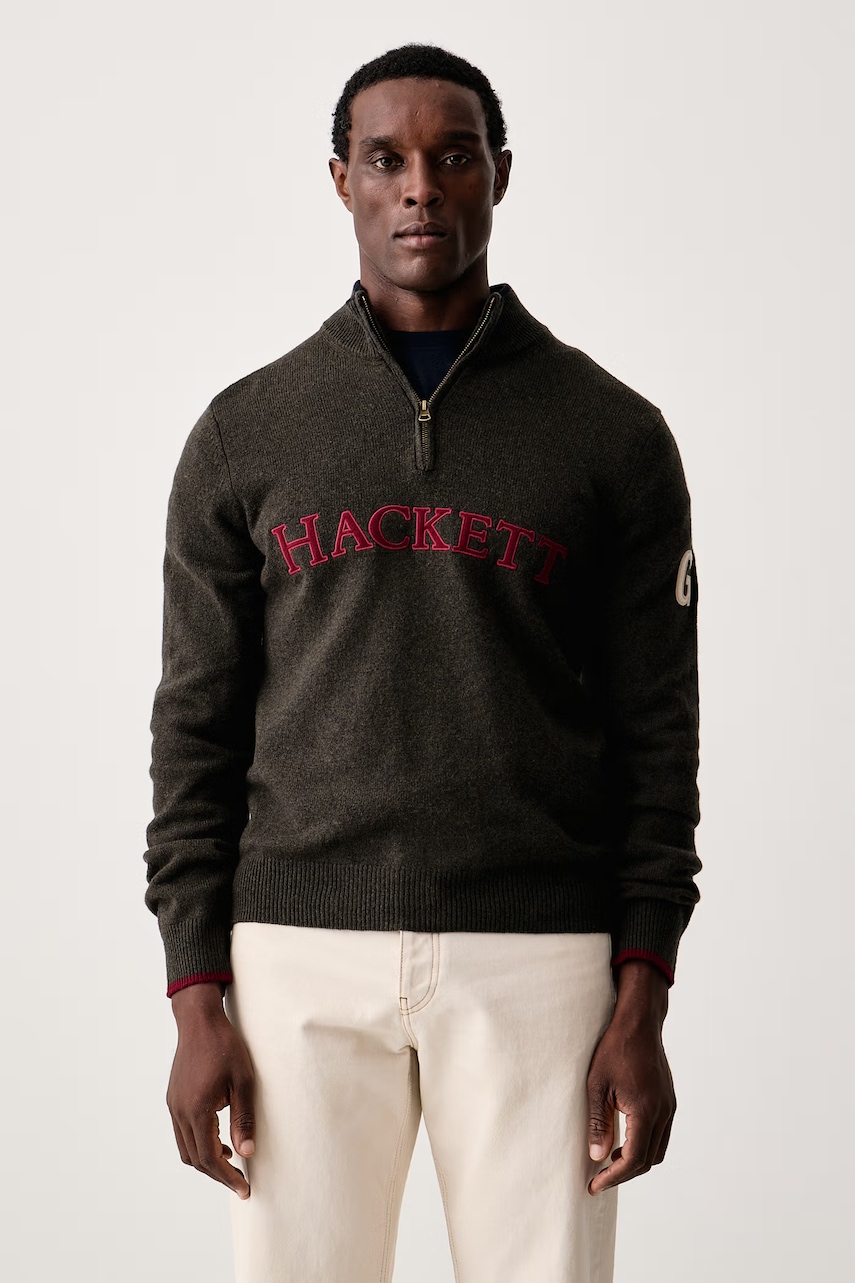 Hackett London pulover pentru bărbați din lână merino