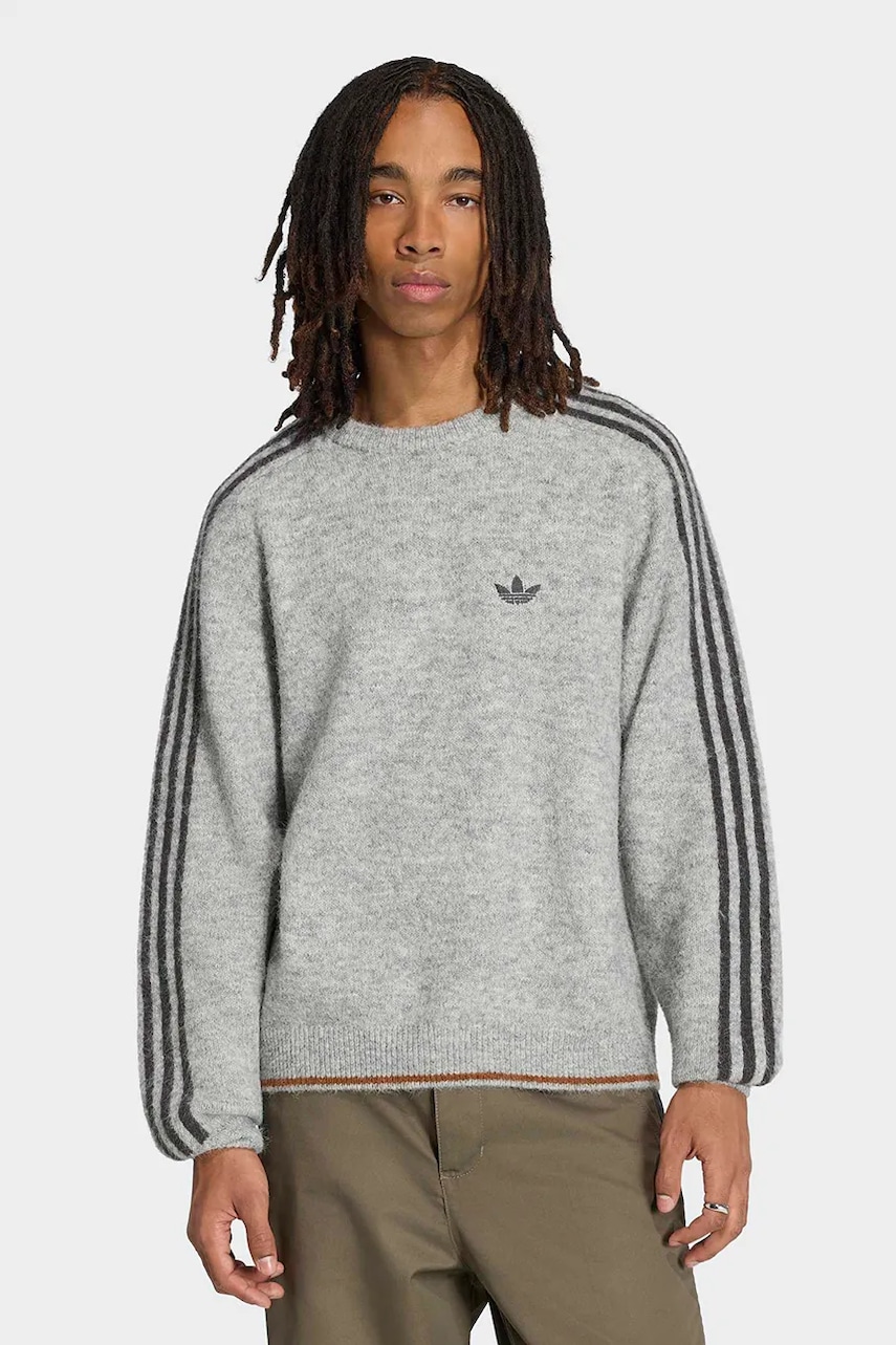 adidas Originals  sveter pánsky Fluffy Knit Crew