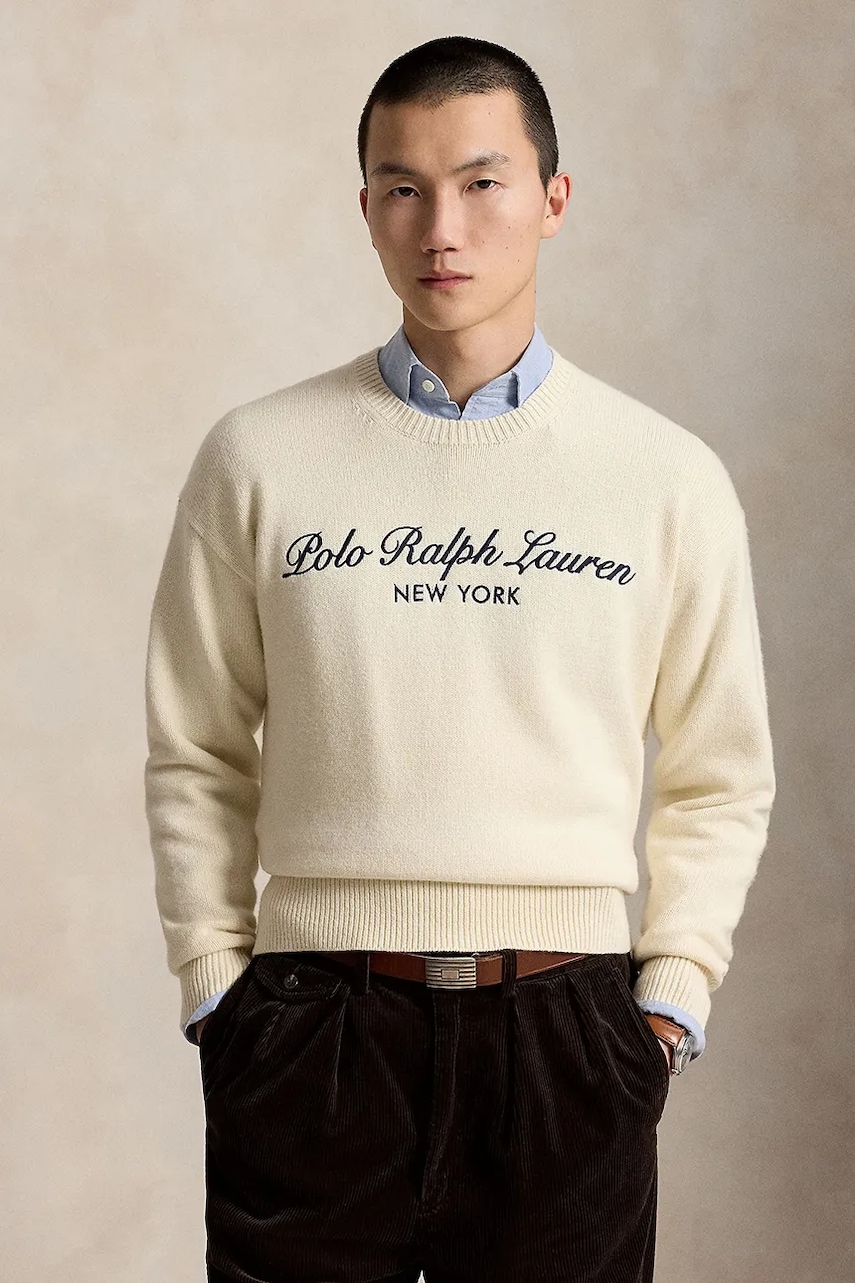 Polo Ralph Lauren πουλόβερ ανδρικό με μαλλί