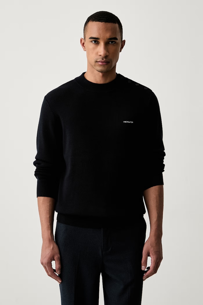 Trussardi sweter męski wełniany