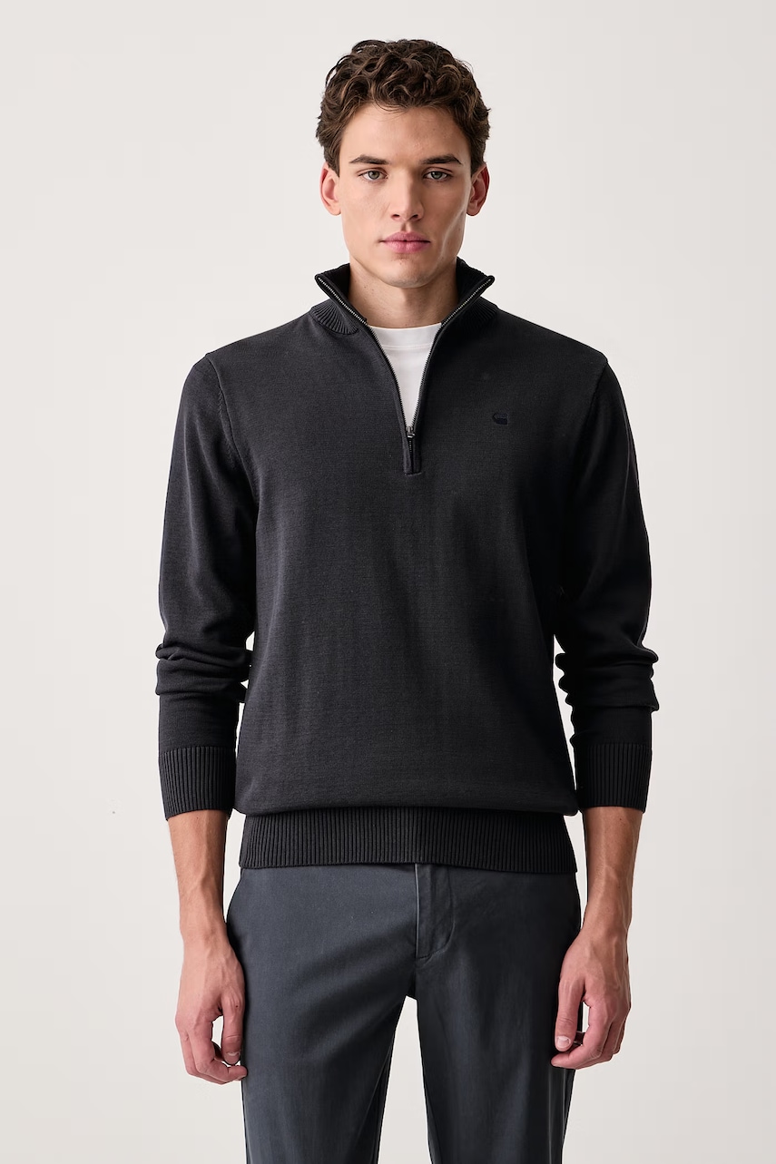 G-Star  maletă pentru bărbați cu bumbac Core refined half zip