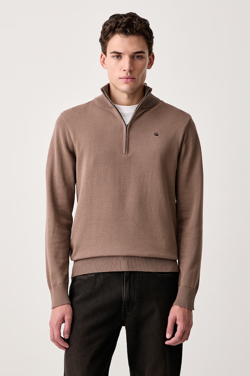G-Star  maletă pentru bărbați cu bumbac Core refined half zip
