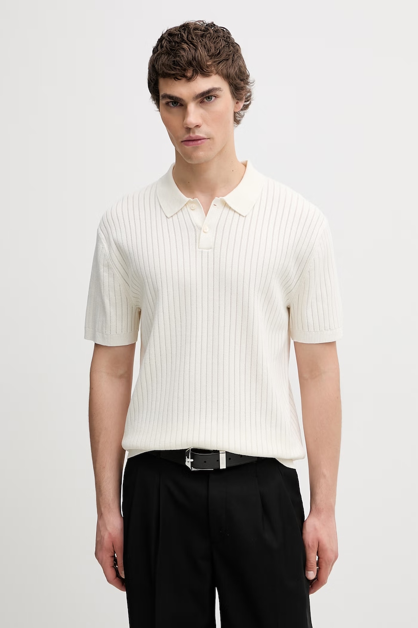 Calvin Klein polo swetrowe męskie z wiskozą