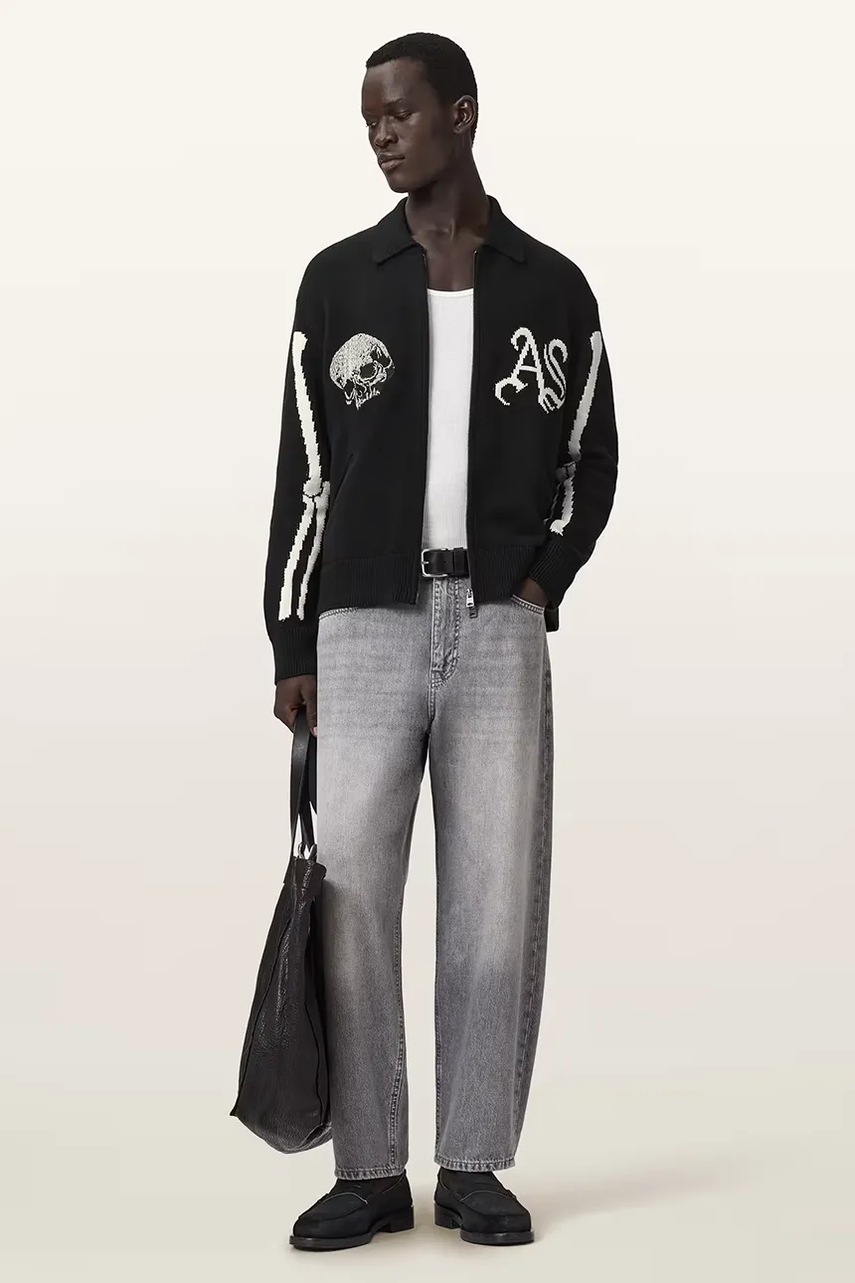 AllSaints kardigán pánsky bavlnený ADRIAN