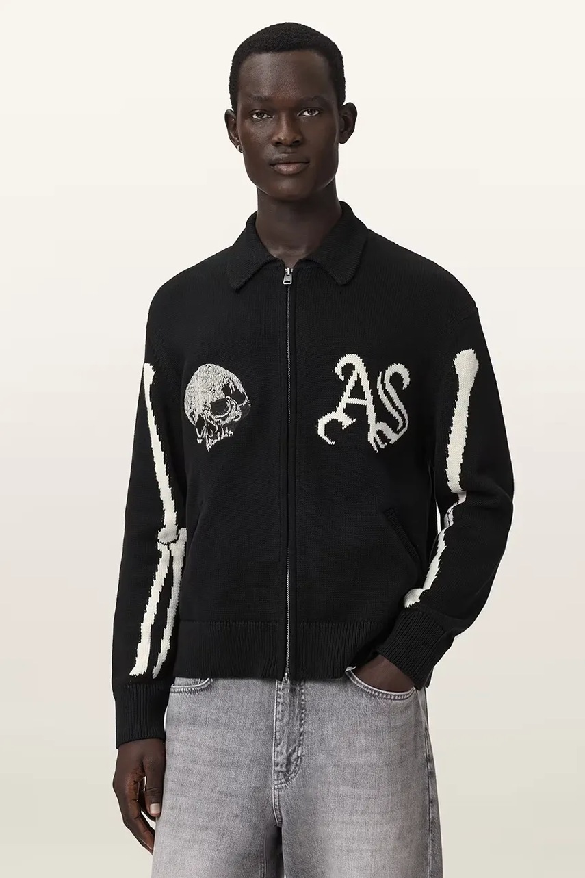 AllSaints kardigán pánsky bavlnený ADRIAN