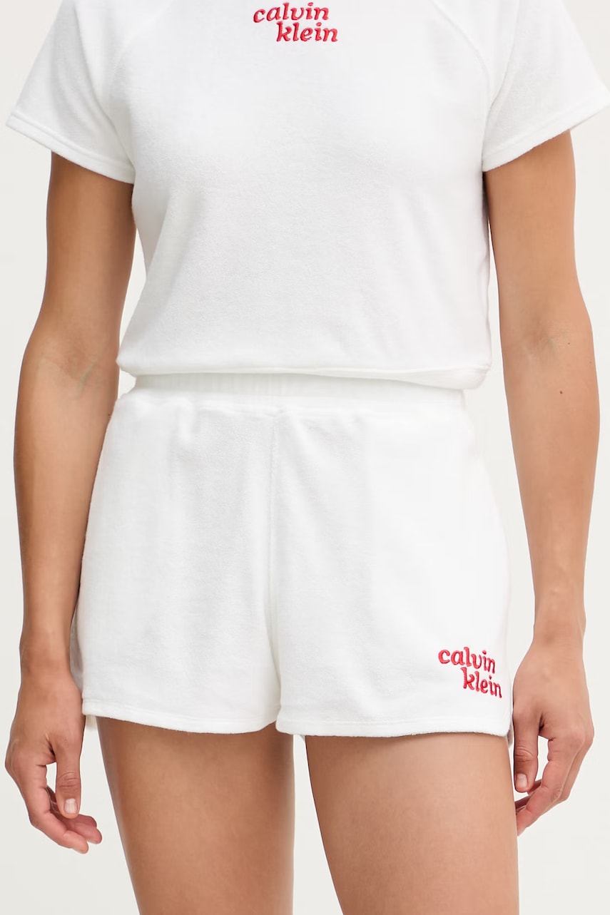 Calvin Klein Jeans szorty dresowe damskie z bawełną