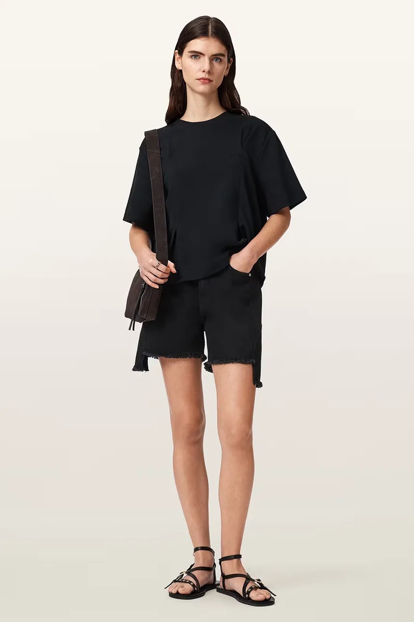 AllSaints šortky dámske rifľové FRANKIE