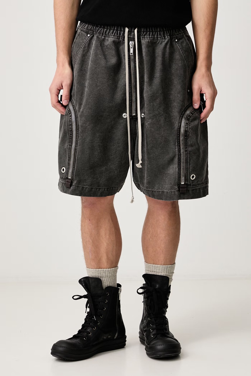 Rick Owens DRKSHDW  Bauhaus pantaloni scuți cargo din bumbac pentru bărbați