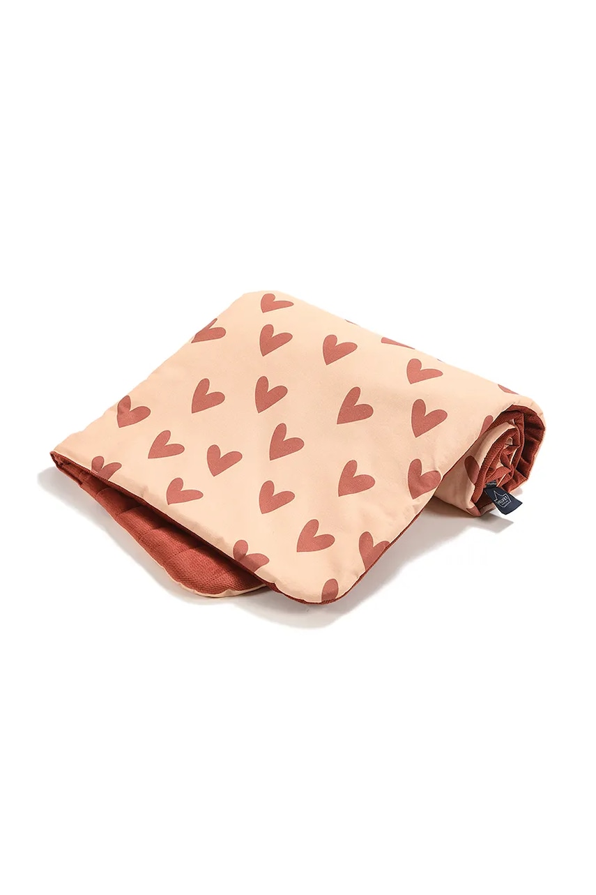 La Millou pokrivač za djecu s pamukom HEARTBEAT PINK