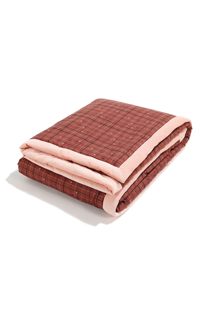 La Millou  одеяло за деца от памучна материя MOO MEADOW PLAID