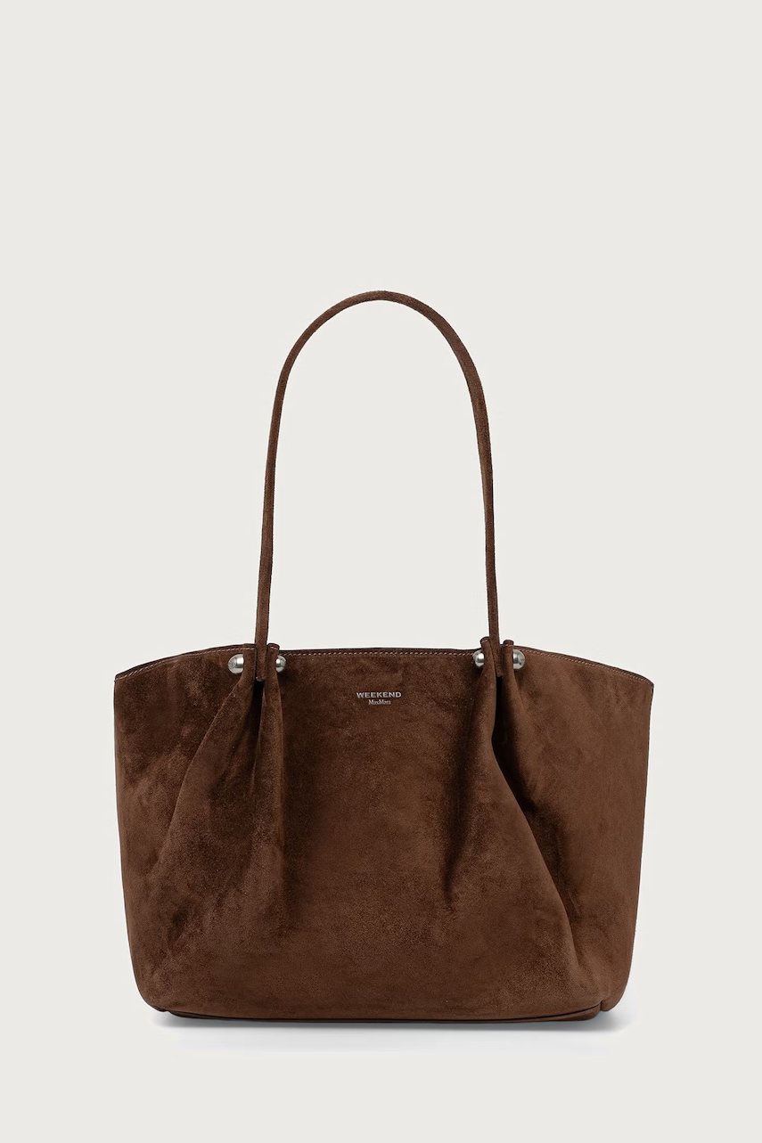 Weekend Max Mara shopper γυναικεία από δέρμα σουέτ WKAPESI