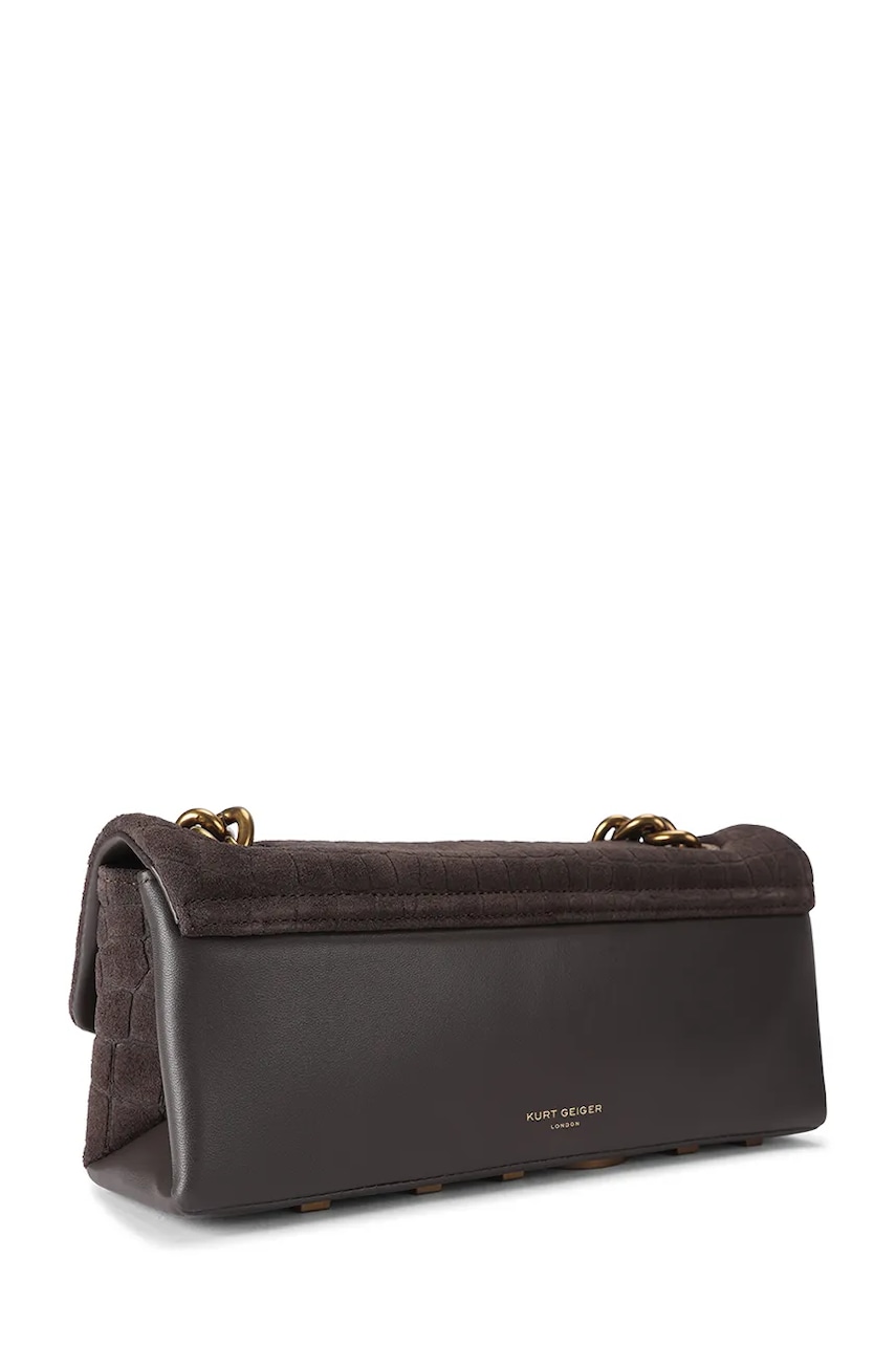 Kurt Geiger London  чанта дамска от велур KENSINGTON