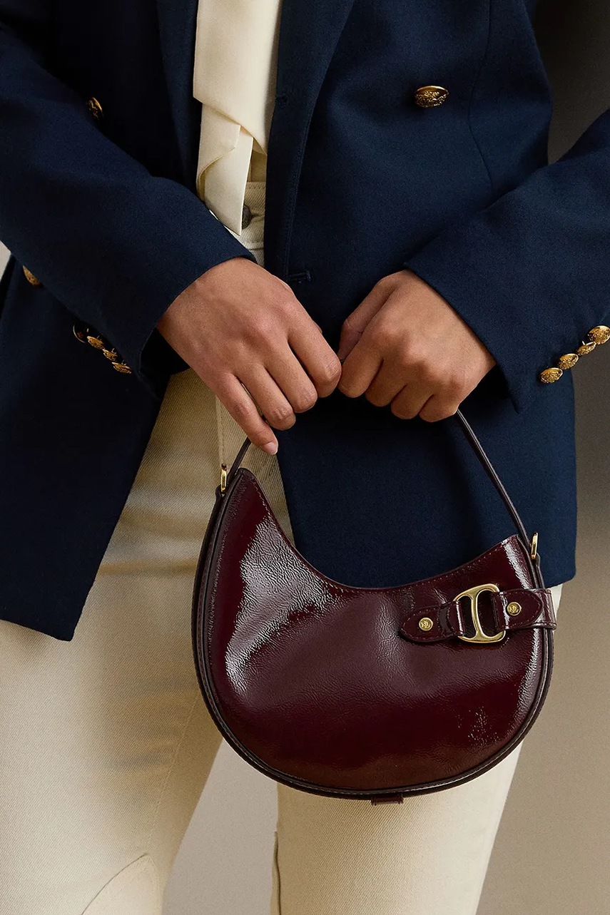 Lauren Ralph Lauren Lauren Ralph Lauren μικρή τσάντα γυναικεία δερμάτινη - 7