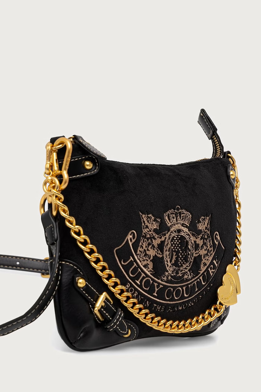 Juicy Couture  чанта crossbody дамска от кадифе TWIG NARRATIVE