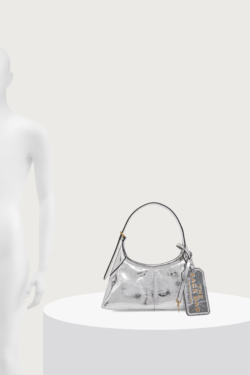 MARC JACOBS MARC JACOBS τσάντα hobo γυναικεία δερμάτινη THE SMALL BELTED SACK - 6