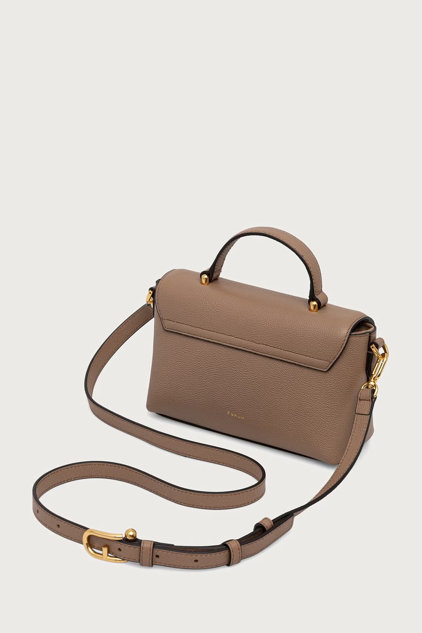 Furla Furla μικρή τσάντα γυναικεία δερμάτινη Moonlight Mini Top Handle - 3