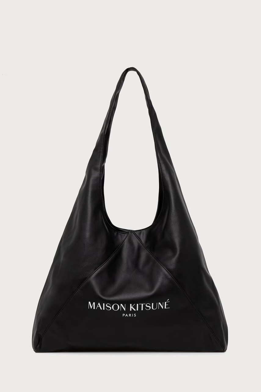 Maison Kitsuné  Triangle torebka shopper damska z imitacji skóry