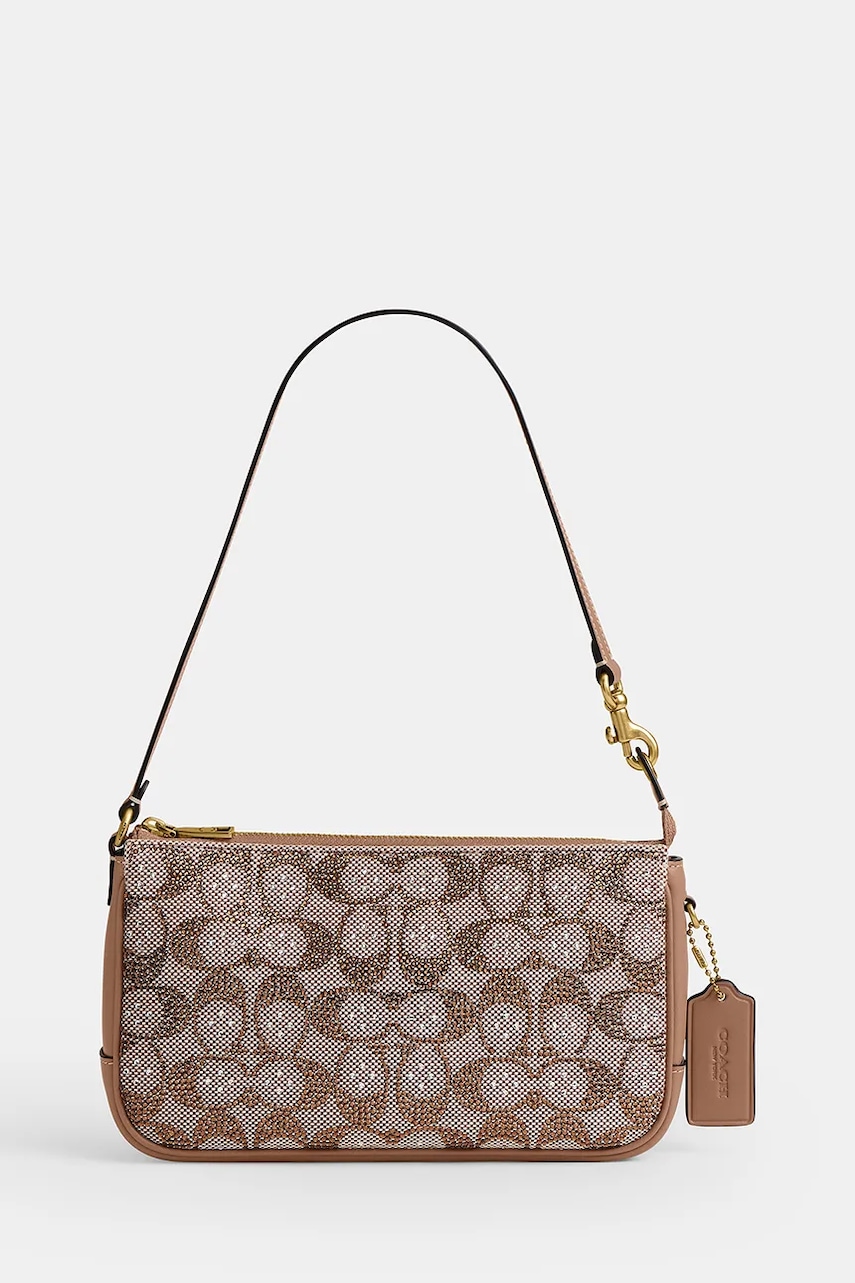 Coach μικρή τσάντα Crystal Signature Jacquard Plaza