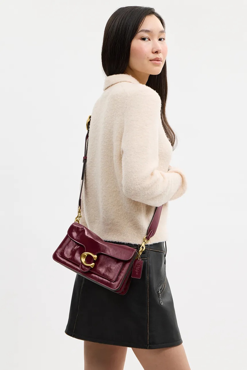 Coach Coach χιαστί Γυναικεία δερμάτινη Glazed Leather Soft Grain Tabby 26 - 8