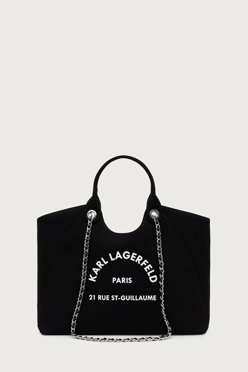 Karl Lagerfeld kabelka typu shopper dámska bavlnená