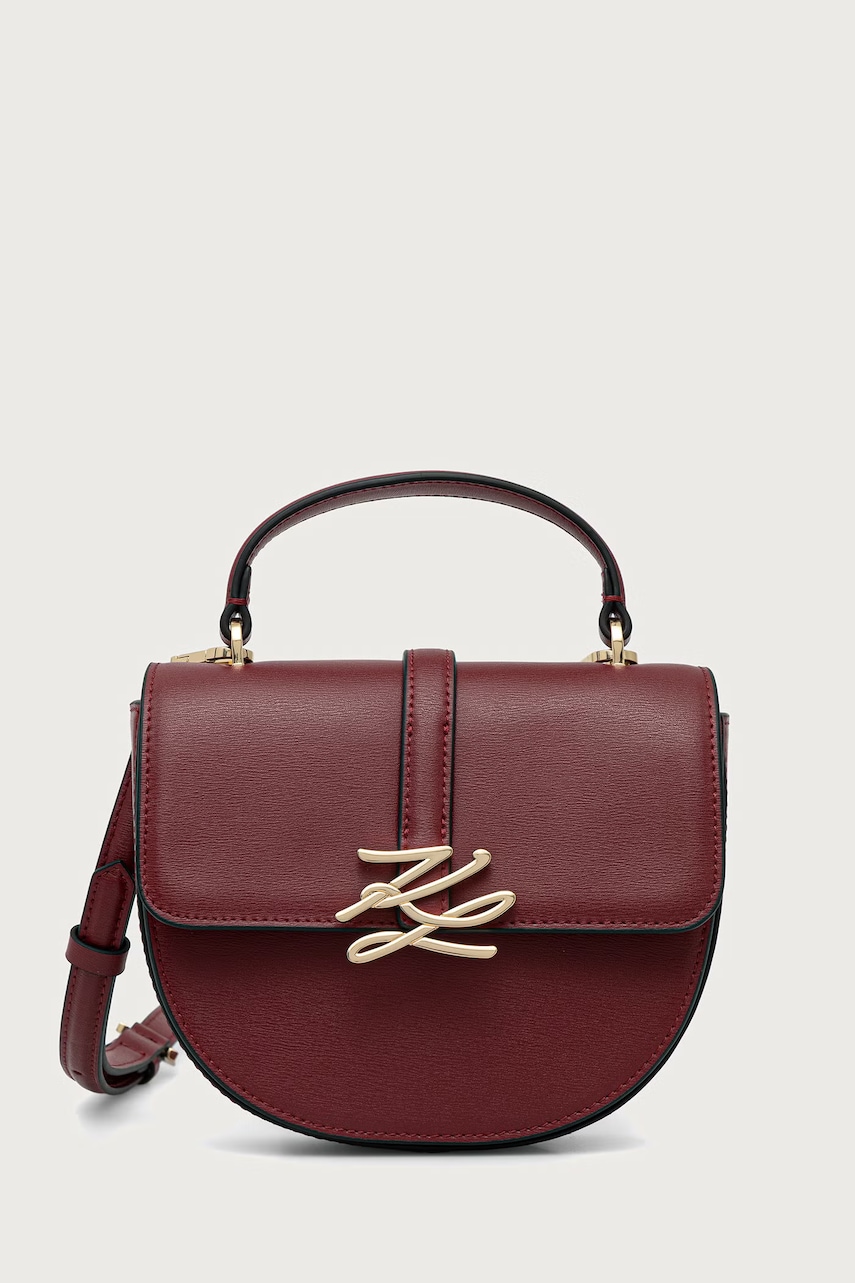Karl Lagerfeld  crossbody kabelka dámska kožená K/AUTOGRAPH