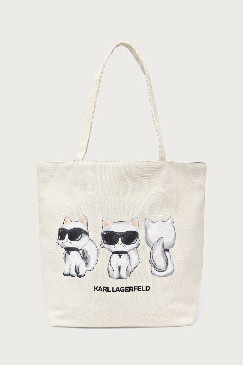 Karl Lagerfeld  kabelka typu tote dámska bavlnená