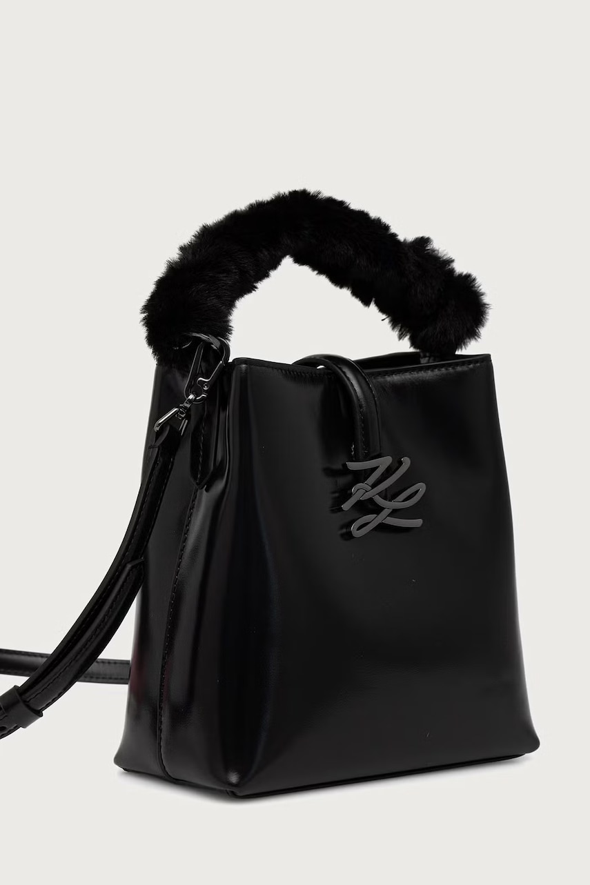 Karl Lagerfeld χιαστί γυναικεία δερμάτινη K/AUTOGRAPH