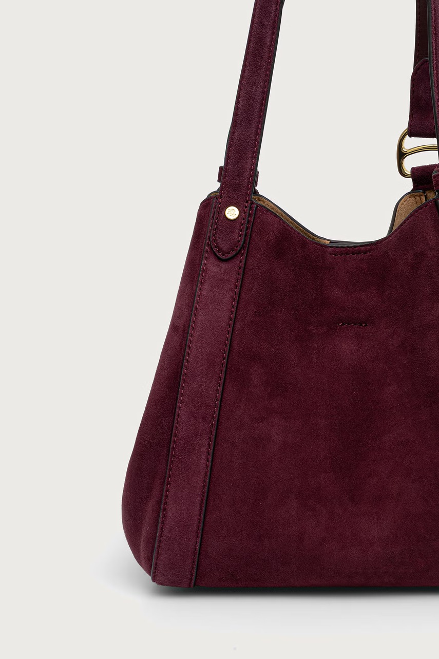 Lauren Ralph Lauren Lauren Ralph Lauren shopper γυναικεία από δέρμα σουέτ - 3