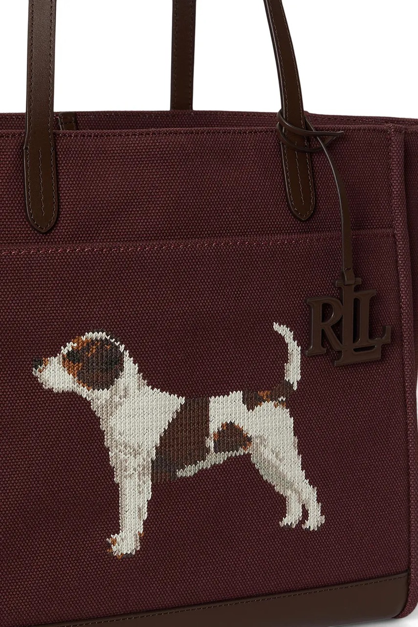 Lauren Ralph Lauren Lauren Ralph Lauren tote γυναικεία βαμβακερή - 5