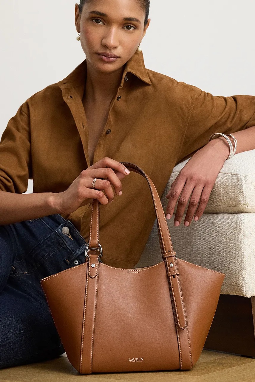 Lauren Ralph Lauren Lauren Ralph Lauren tote γυναικεία δερμάτινη - 6