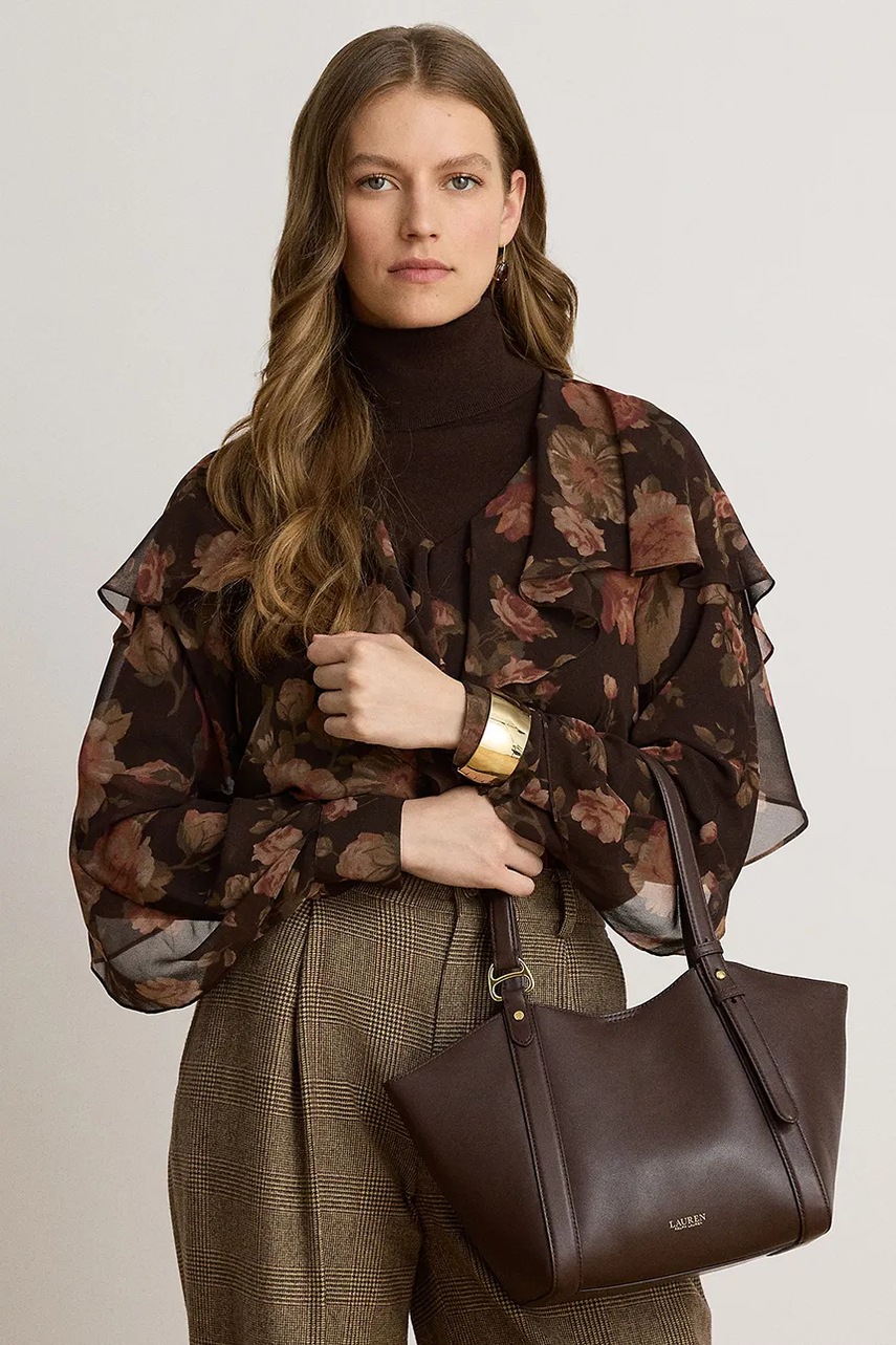 Lauren Ralph Lauren Lauren Ralph Lauren tote γυναικεία δερμάτινη - 6