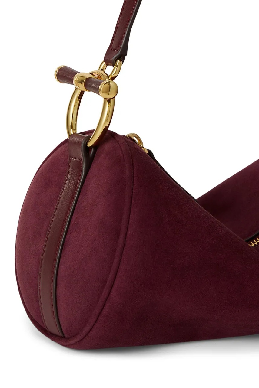 Lauren Ralph Lauren Lauren Ralph Lauren baguette γυναικεία δέρμα σουέτ - 5