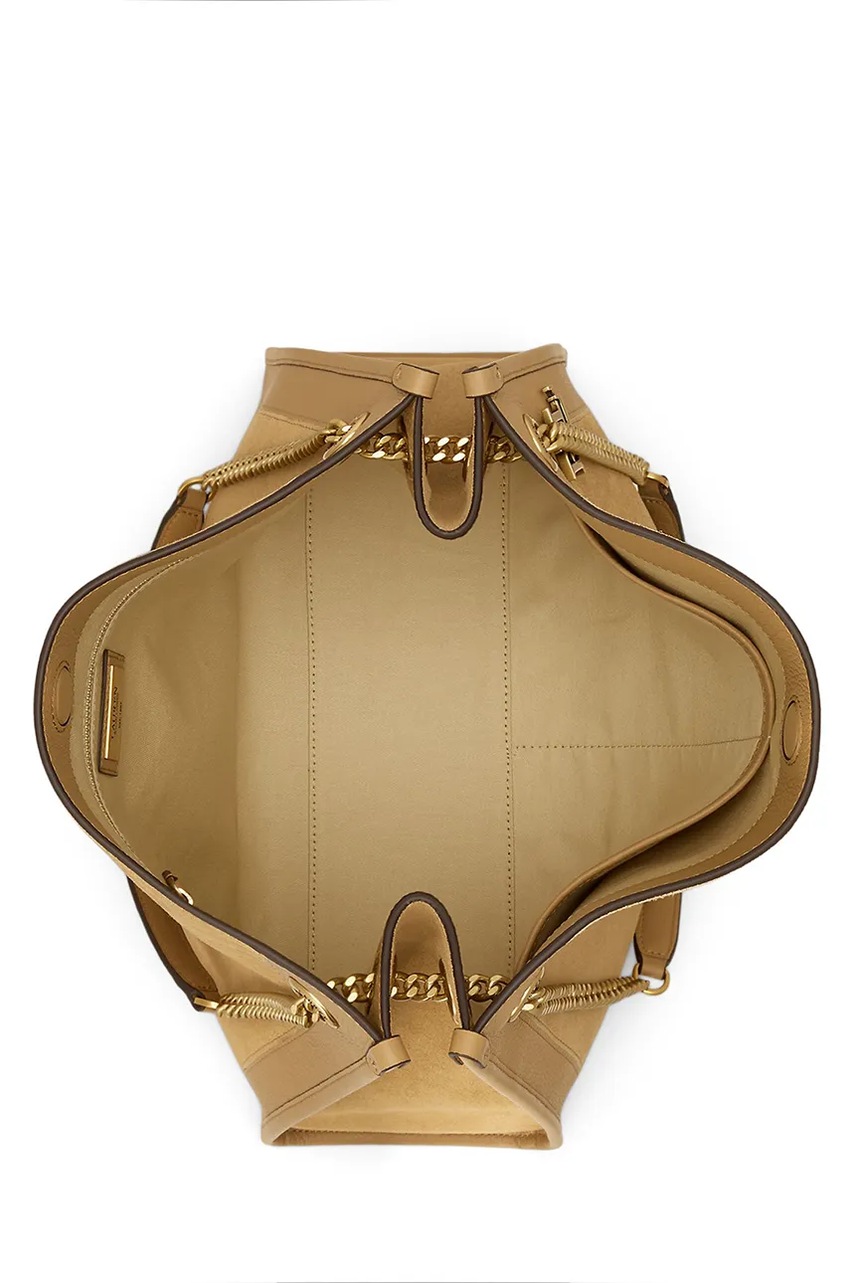 Lauren Ralph Lauren Lauren Ralph Lauren shopper γυναικεία από δέρμα σουέτ - 5