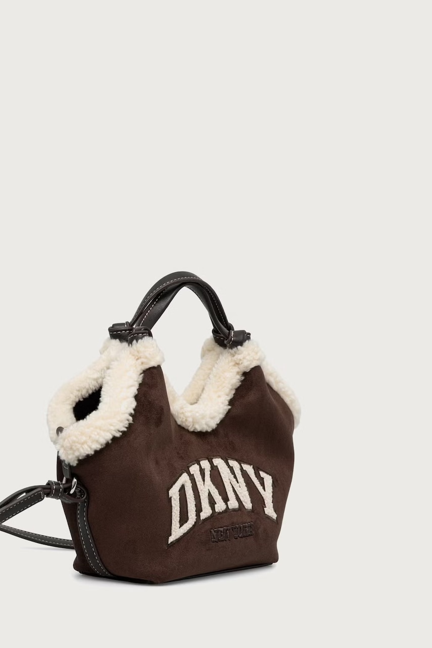 DKNY  чанта crossbody дамска от имитация на велур