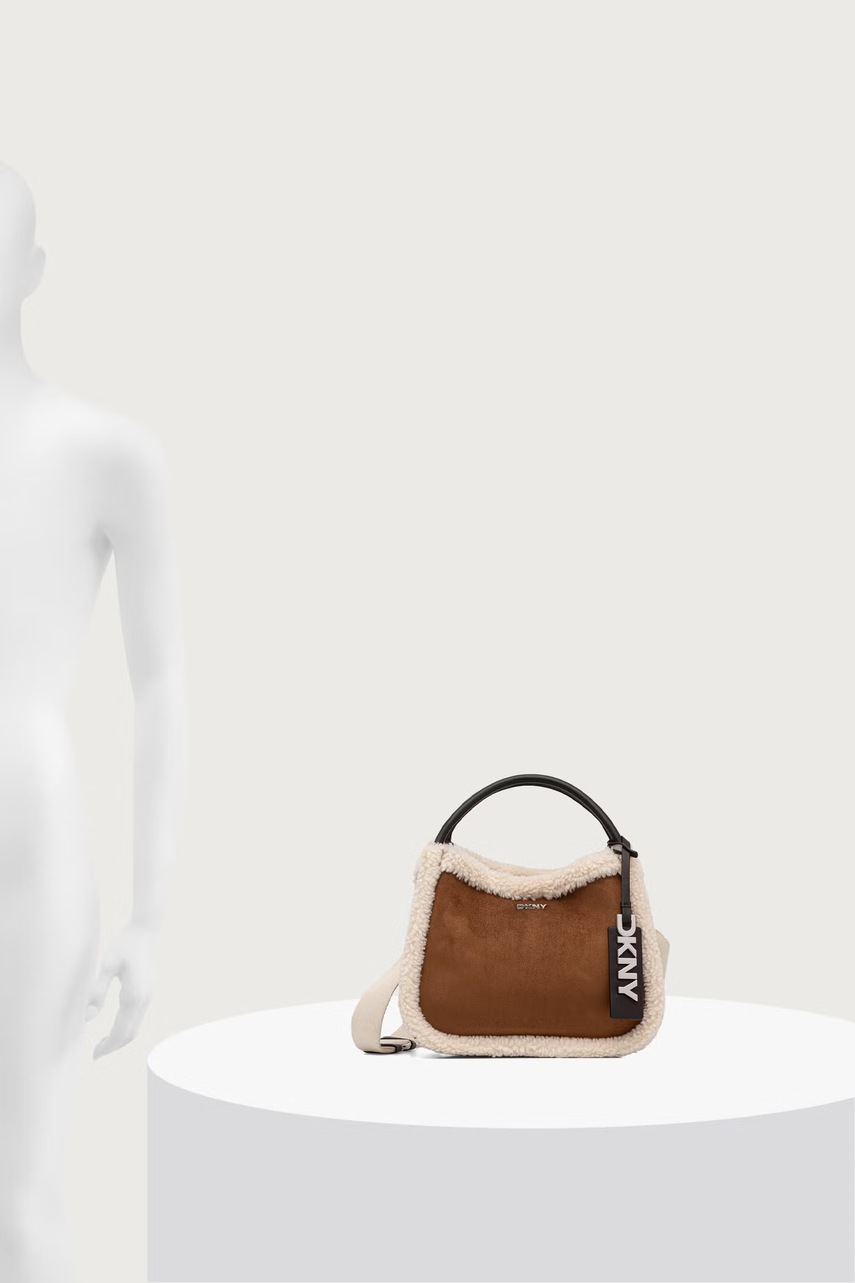 DKNY DKNY μικρή τσάντα γυναικεία από απομίμιση σουέτ - 6