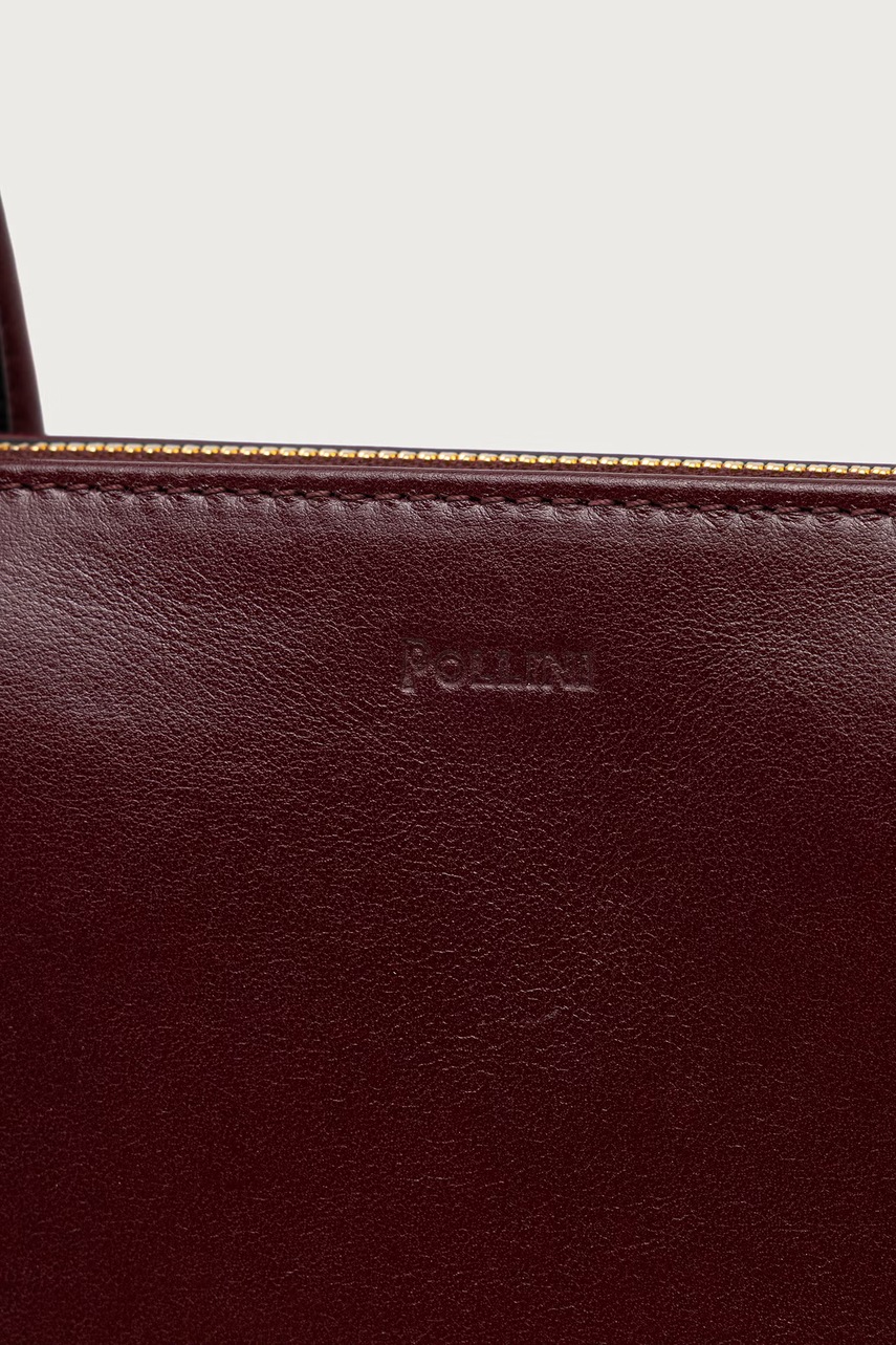 Pollini Pollini baguette γυναικεία δερμάτινη - 4