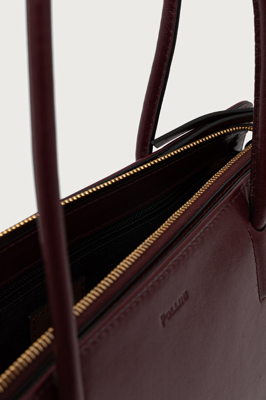 Pollini Pollini baguette γυναικεία δερμάτινη - 5