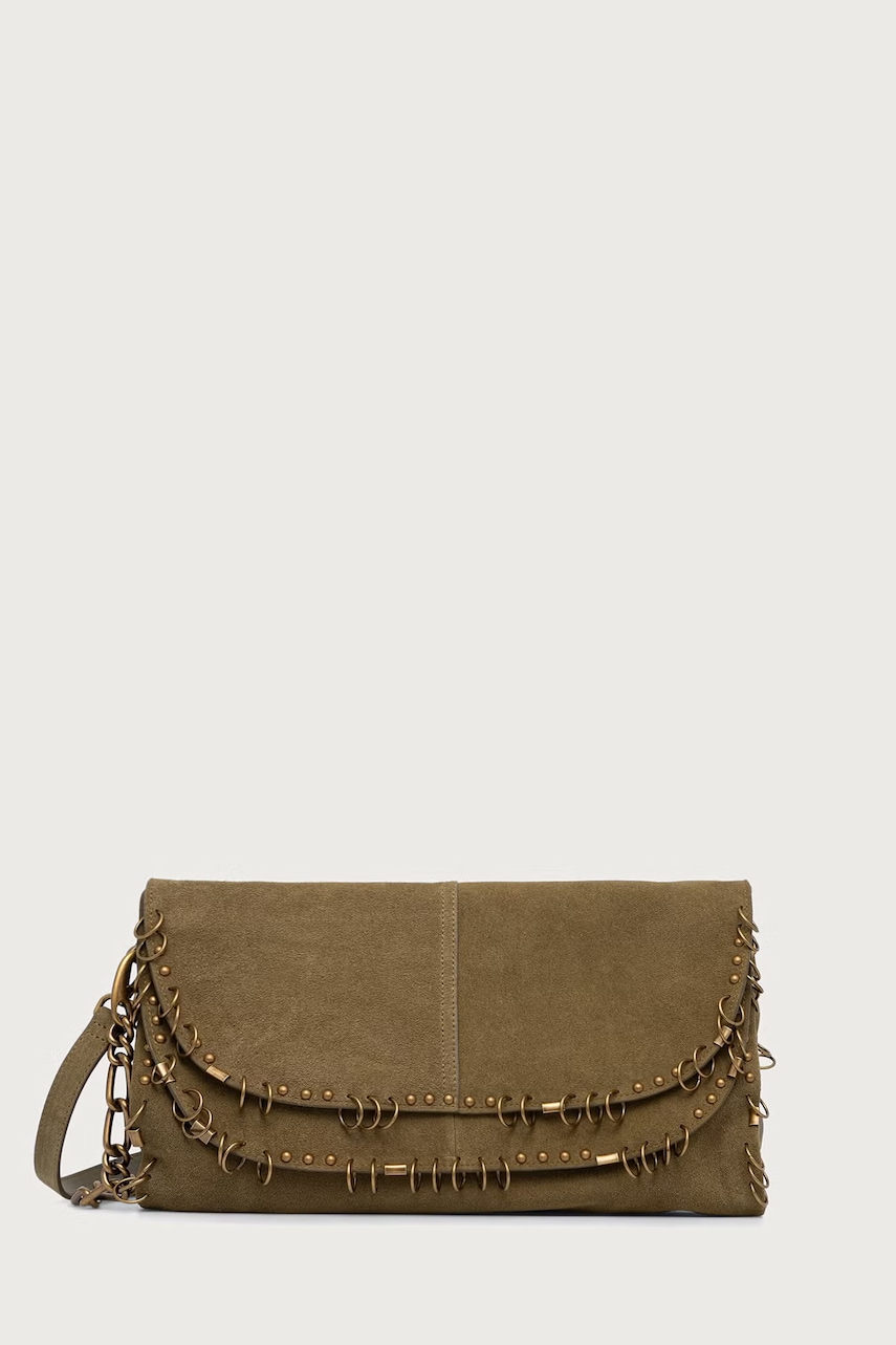 Patrizia Pepe  geantă crossbody pentru femei din piele întoarsă