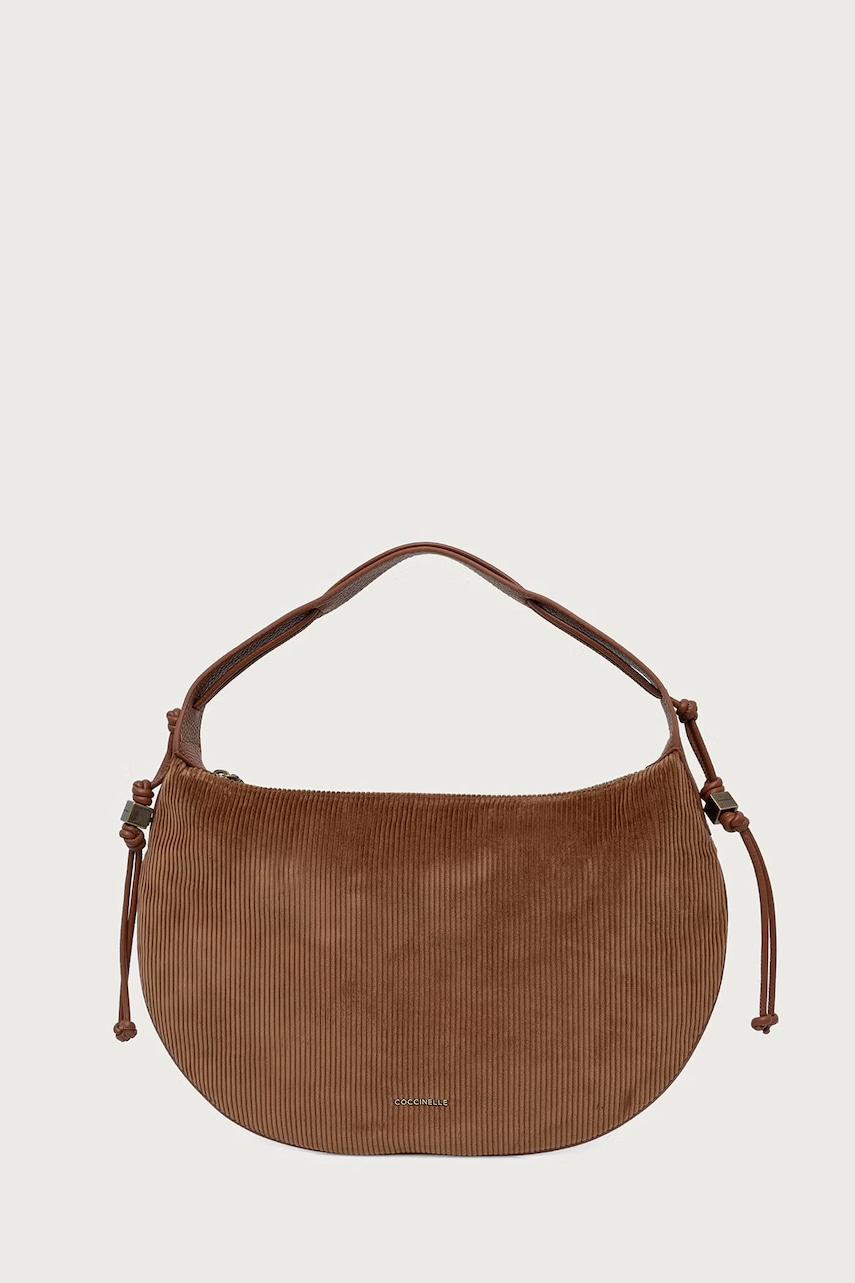Coccinelle  hobo bag pentru femei din catifea reiată